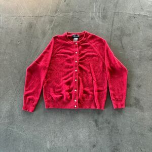Red button cardigan by Sag Harbor size medium